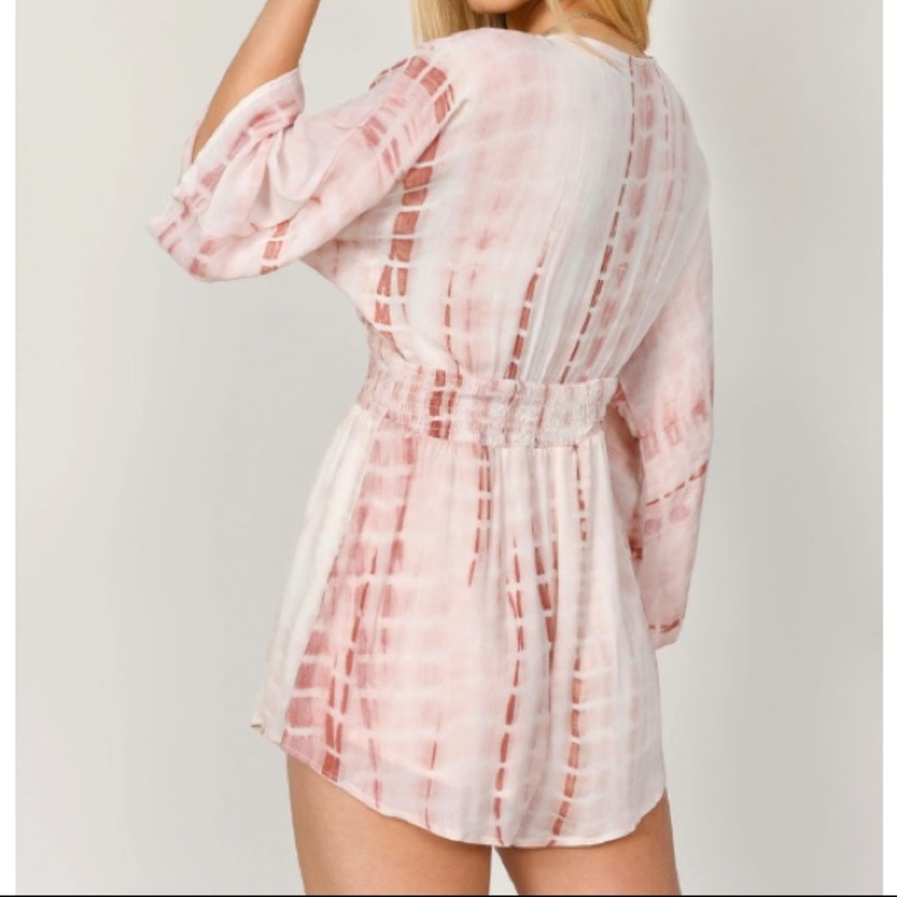 TOBI COSETTE RUST FRONT TIE TASSLE ROMPER size XS  TP - Picture 4 of 4